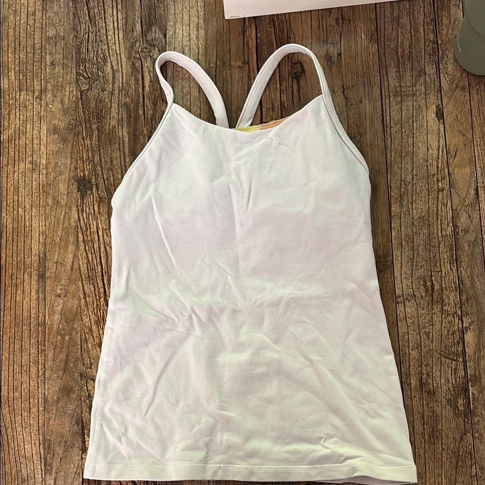 Lululemon Athletica White Tank Top